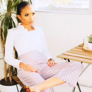 Camila Coelho Anya Crop Pant in Candy Stripe